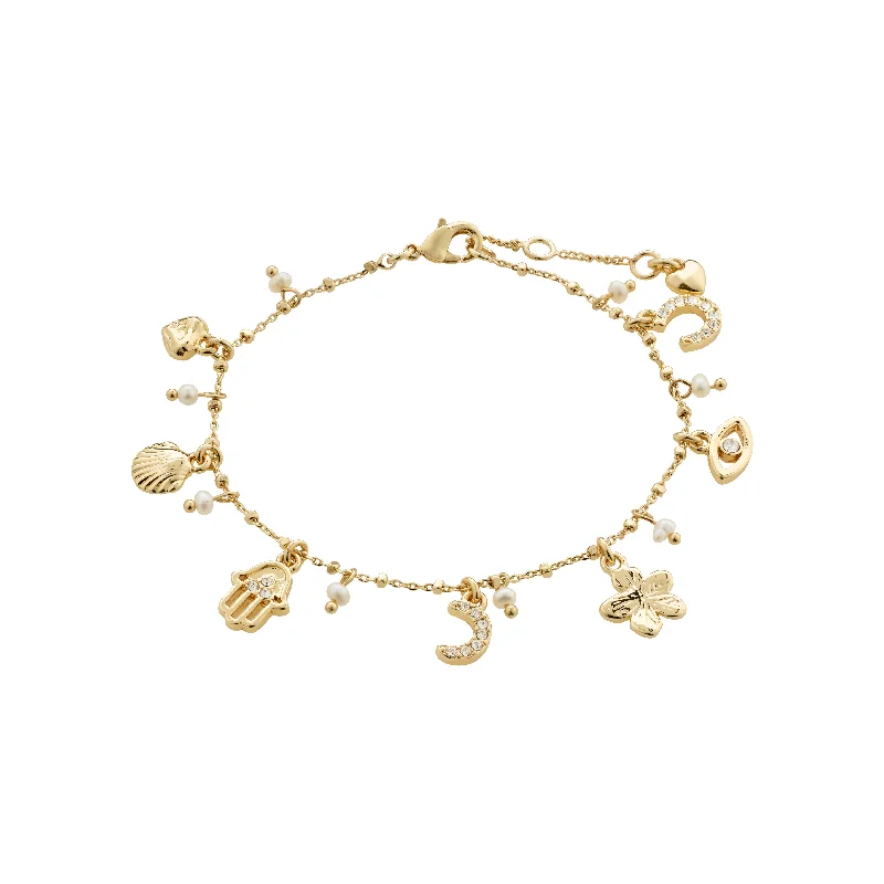 cuff bracelets for women-PRUCENCE bracelet gold-plated