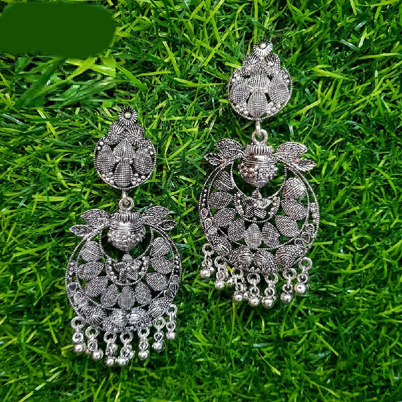 fashionable stud earrings for women-Shreeji Oxidized Plated Dangler Earrings