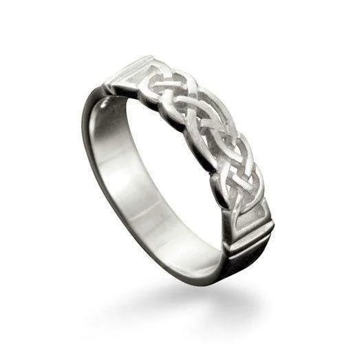 silver rings for women-Linga Celtic Ring Various Metals - R129 - Size J-Q