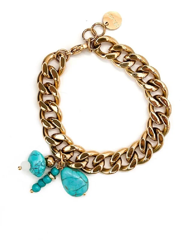 luxury bracelets for women-Quinn Chain Charm Bracelet