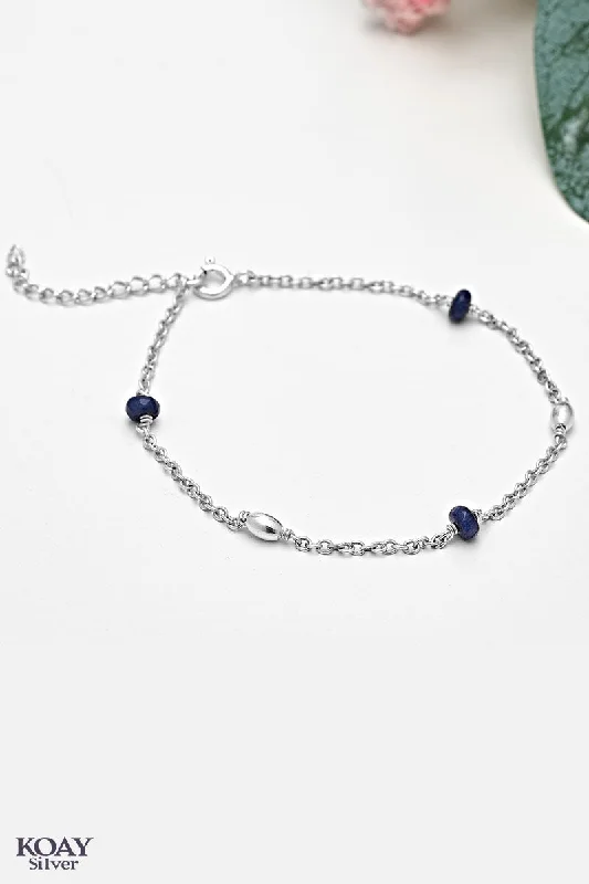 bohemian bracelets for women-3 Navy Stones Bracelet