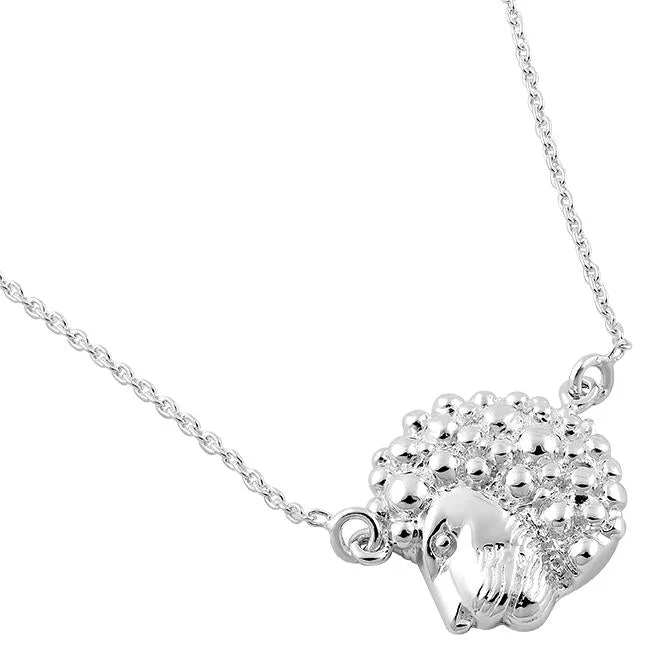 fashion-forward necklaces for women-Sterling Silver Leo Necklace