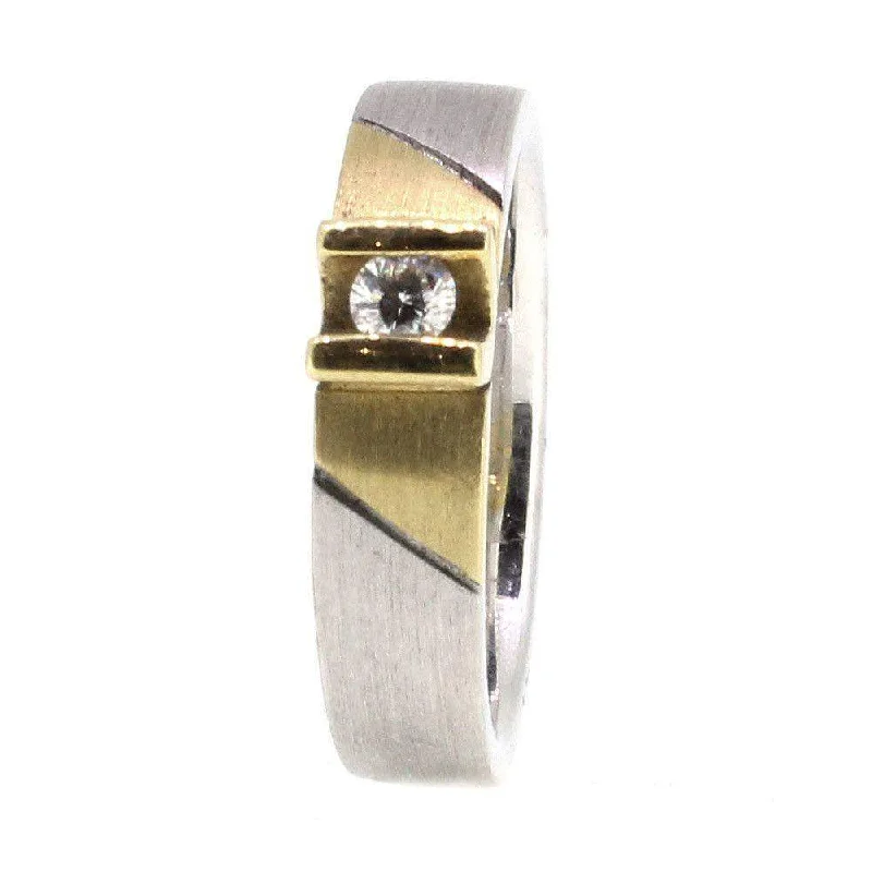 high-end rings for women-18 Carat Gold and Diamond Ring- 9544