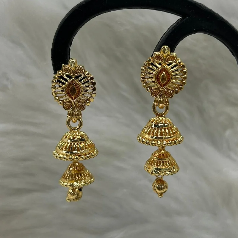 wedding earrings for women-Infinity Jewels Gold Plated Jhumki Earrings