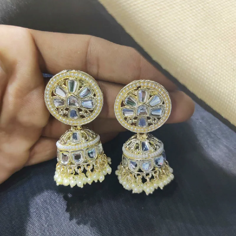 elegant gemstone earrings for women-Manisha Jewellery Kundan Stone Dangler Earrings