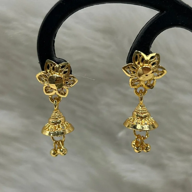 contemporary earrings for women-Infinity Jewels Gold Plated Jhumki Earrings