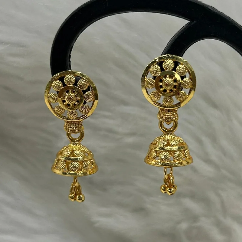 drop earrings for women-Infinity Jewels Gold Plated Jhumki Earrings