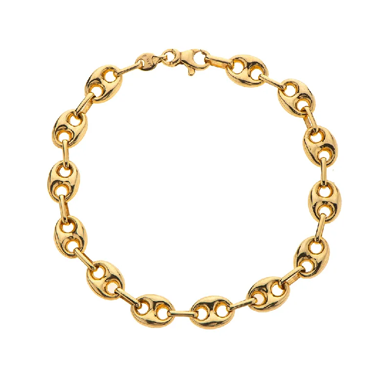 bohemian bracelets for women-Nava Zahavi 14K Yellow Gold Links Bracelet