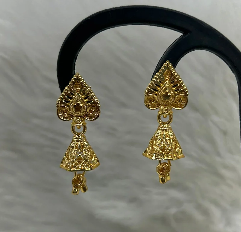 vintage earrings for women-Infinity Jewels Gold Plated Jhumki Earrings