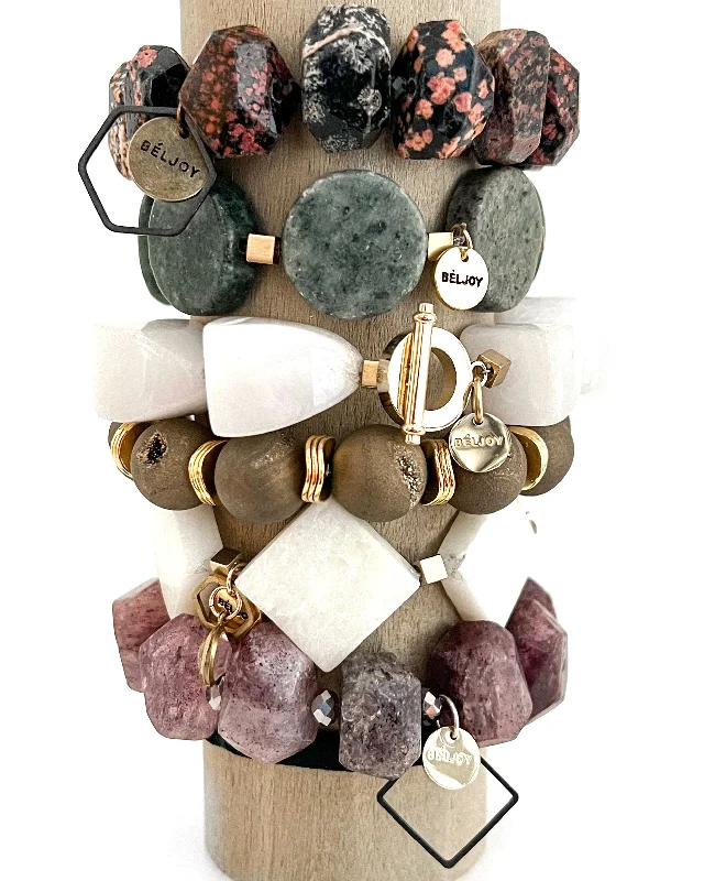 gemstone bangles for women-Bougie Bracelet Assortment