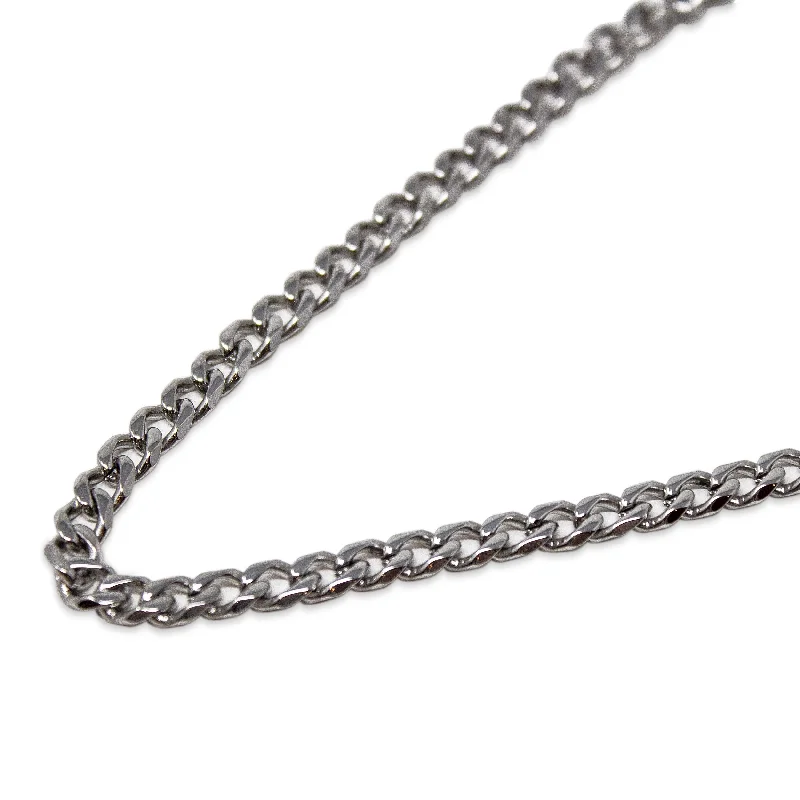 moon necklaces for women-Curb Chain Necklace Stainless Steel