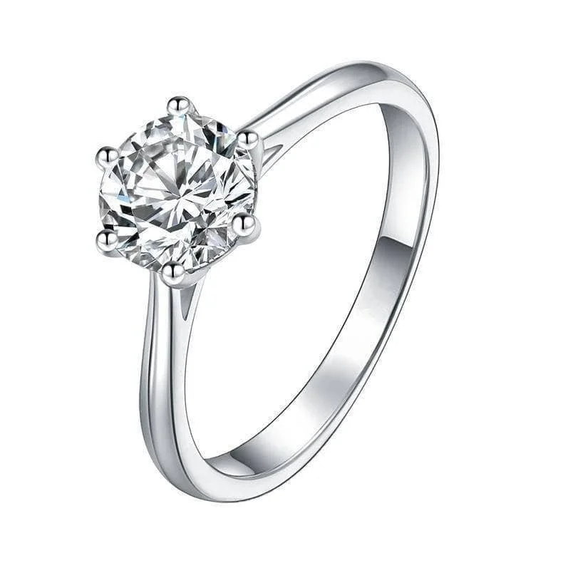 diamond engagement rings for women-0.5-3ct Classic Diamond Solitaire Wedding Ring