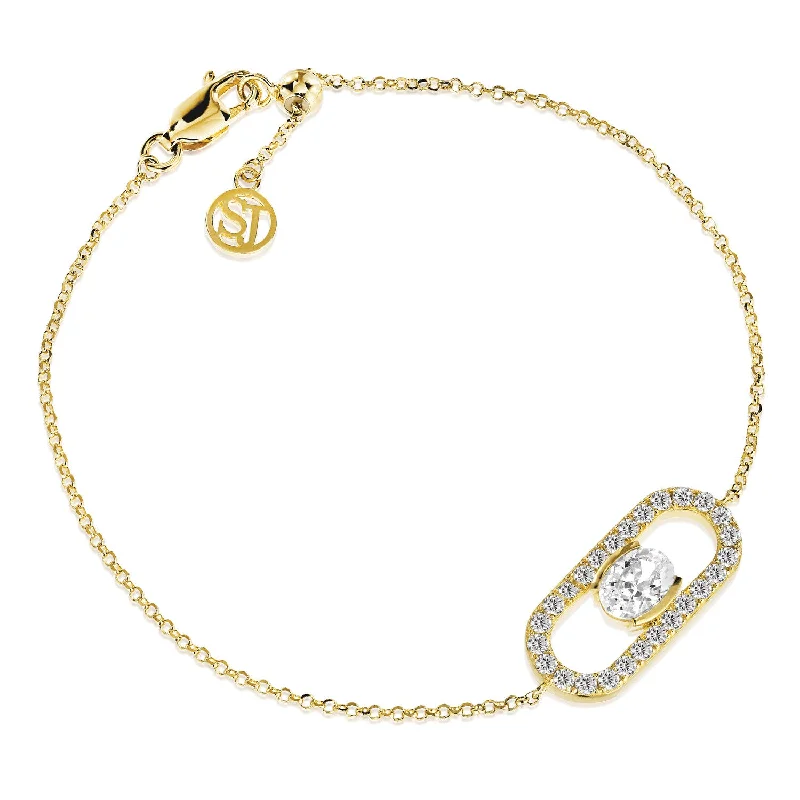 gold bangles for women-Bracelet Ellisse Carezza