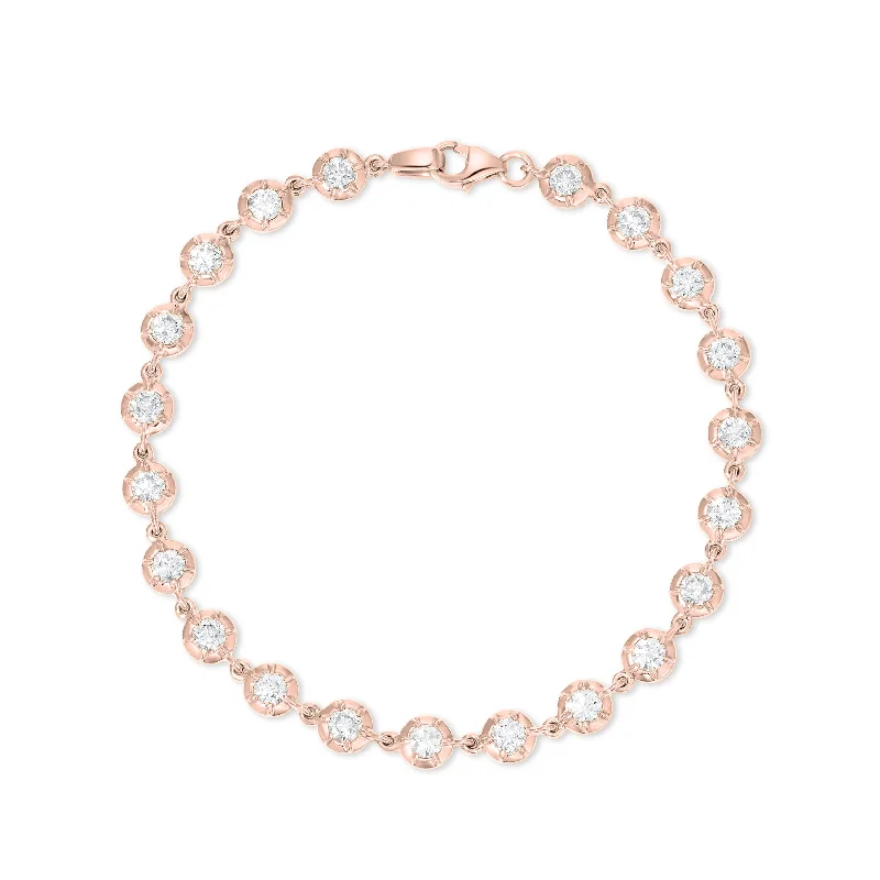 pearl bracelets for women-Rosette Chain Link Bracelet