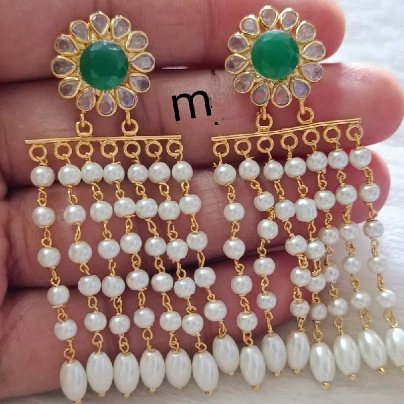 hoop earrings for women-Manisha Jewellery Pearl Floral Earrings