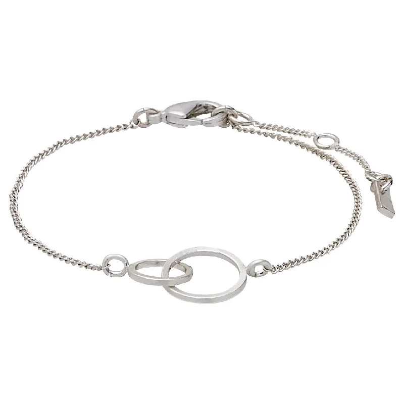 stackable bracelets for women-HARPER bracelet silver-plated